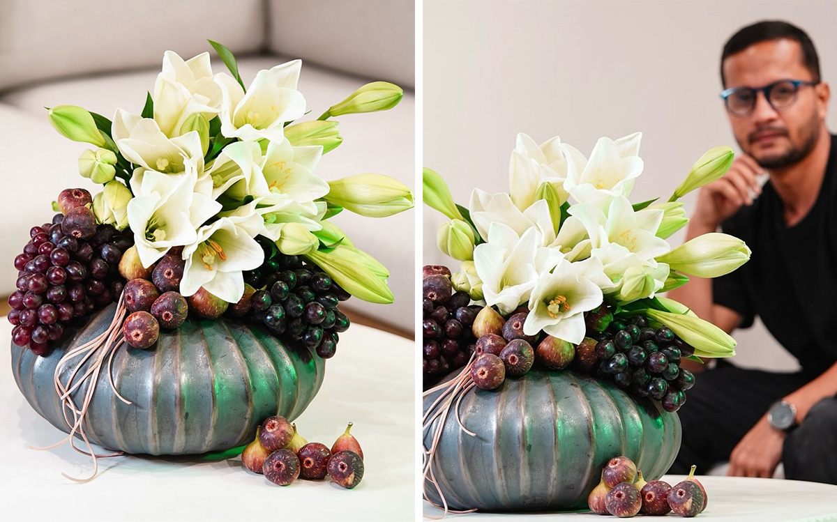 Bredefleur white lily design Kazi Sagar