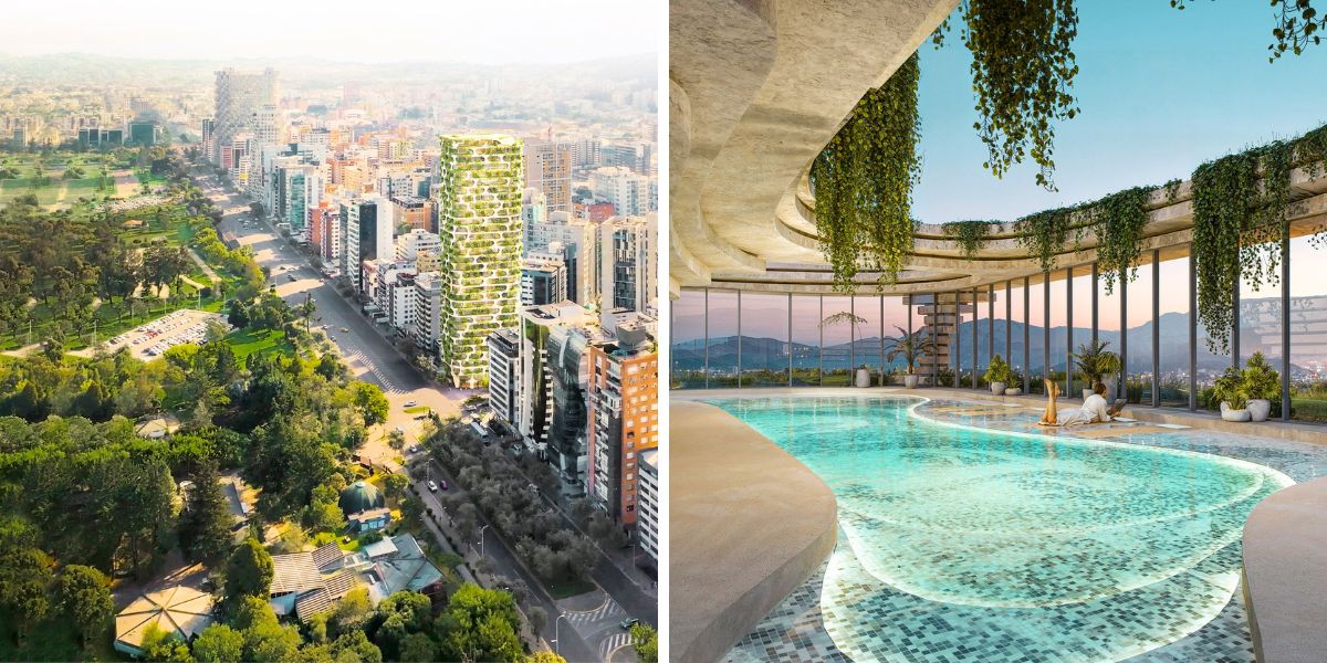 The panoramic view of Qapital Tower