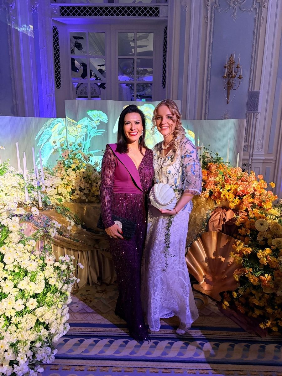 Katya Hutter and Nadia Duran at Table Design Exhibition London Edition During RSVP