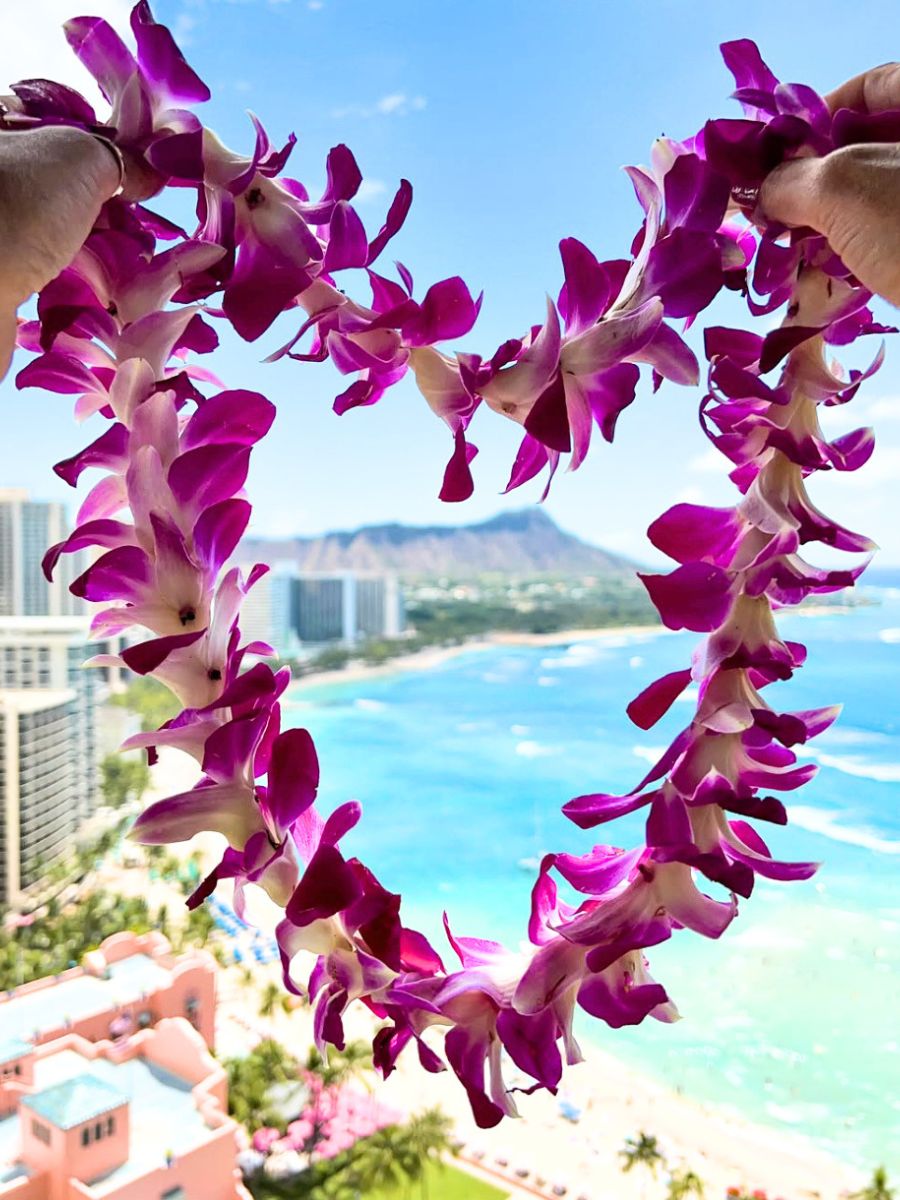 Making Leis for Lei Day