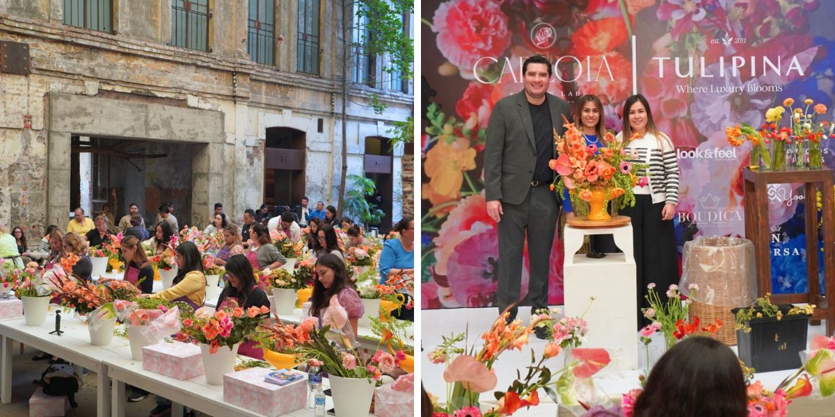 Moments during the masterclass