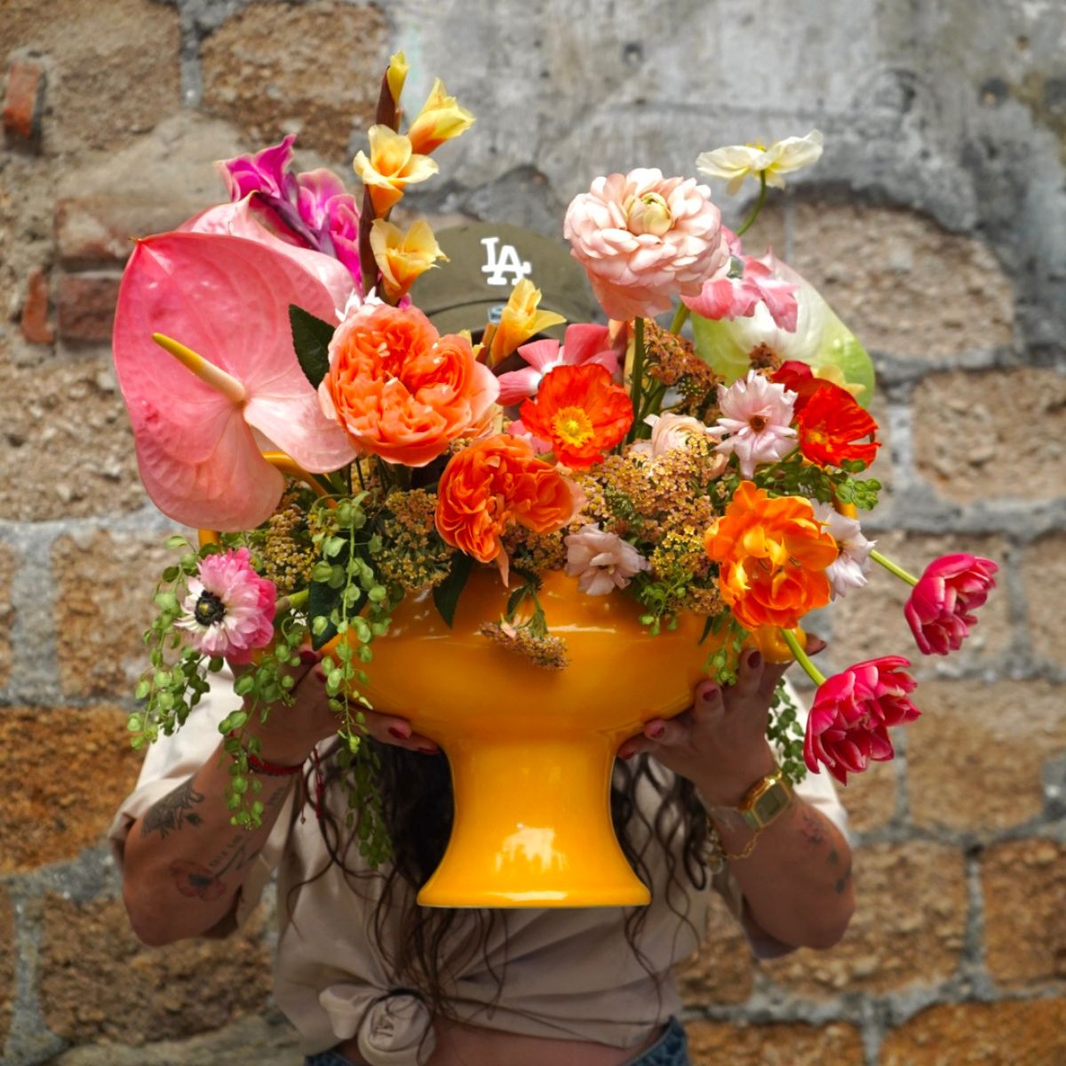 Floral arrangement result of Tulipinas workshop