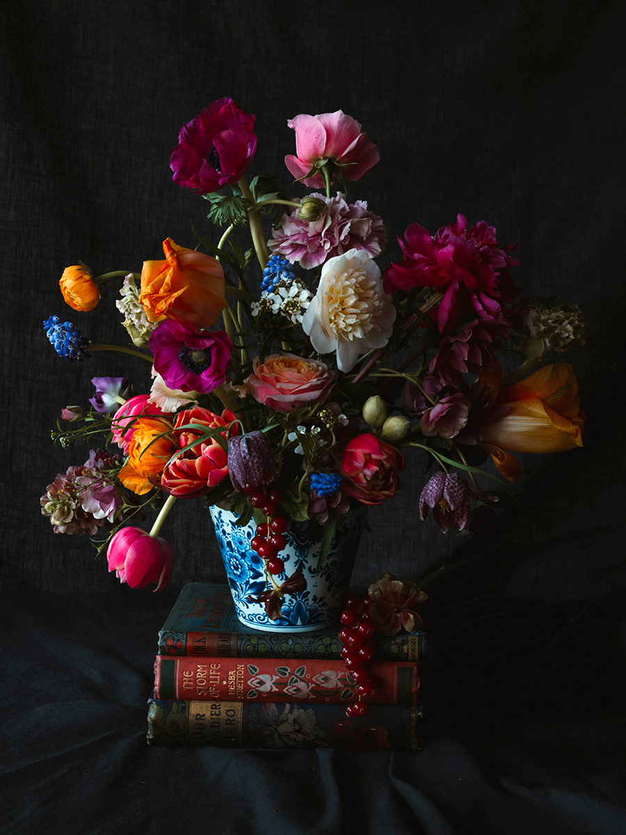 Acacia Studio Dutch Masters design blue vase