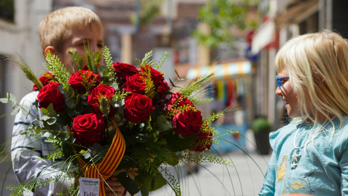Saying It With Porta Nova Red Naomi at St Jordi Day