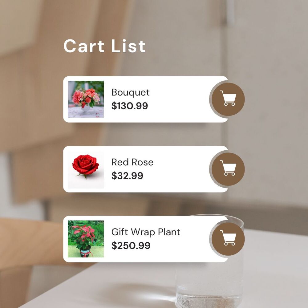 ordering flowers online Image