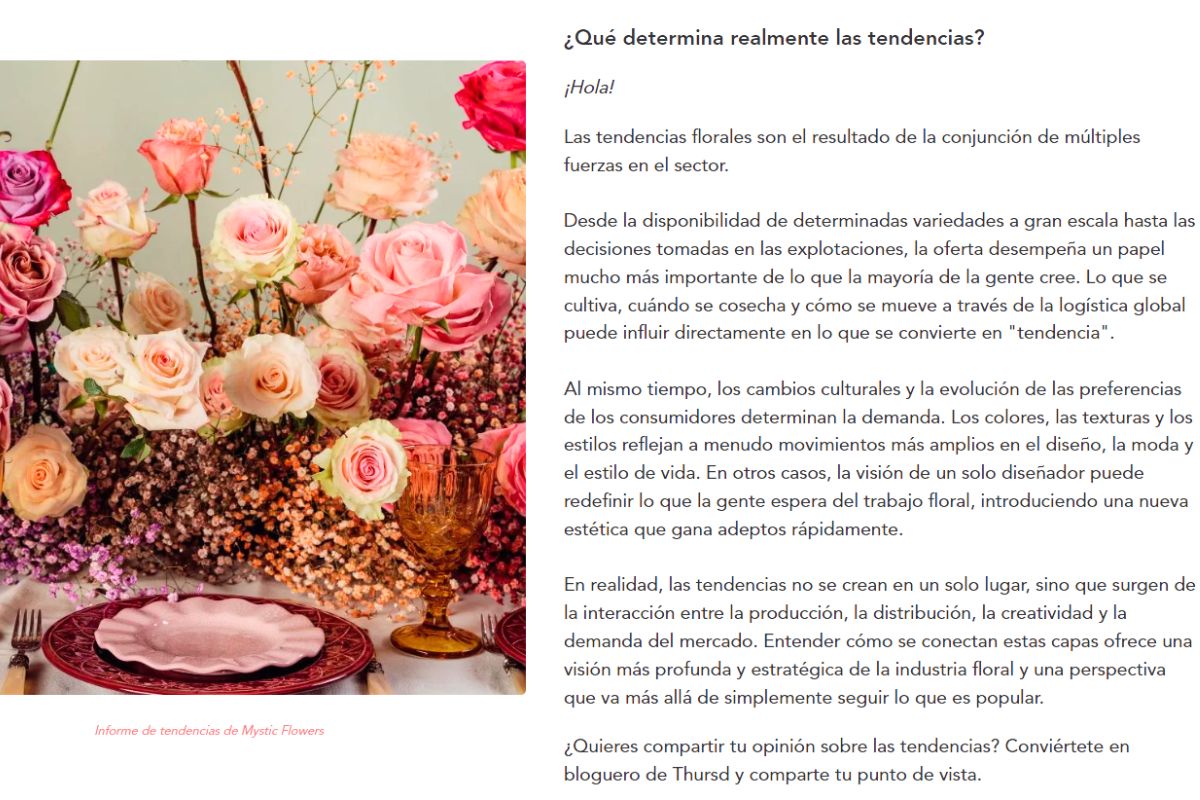 Trend Report in Spanish