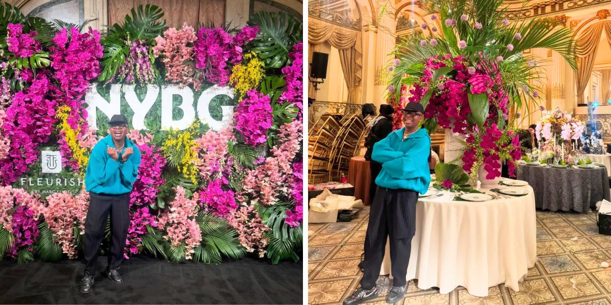 Debuting his work at the NYBG