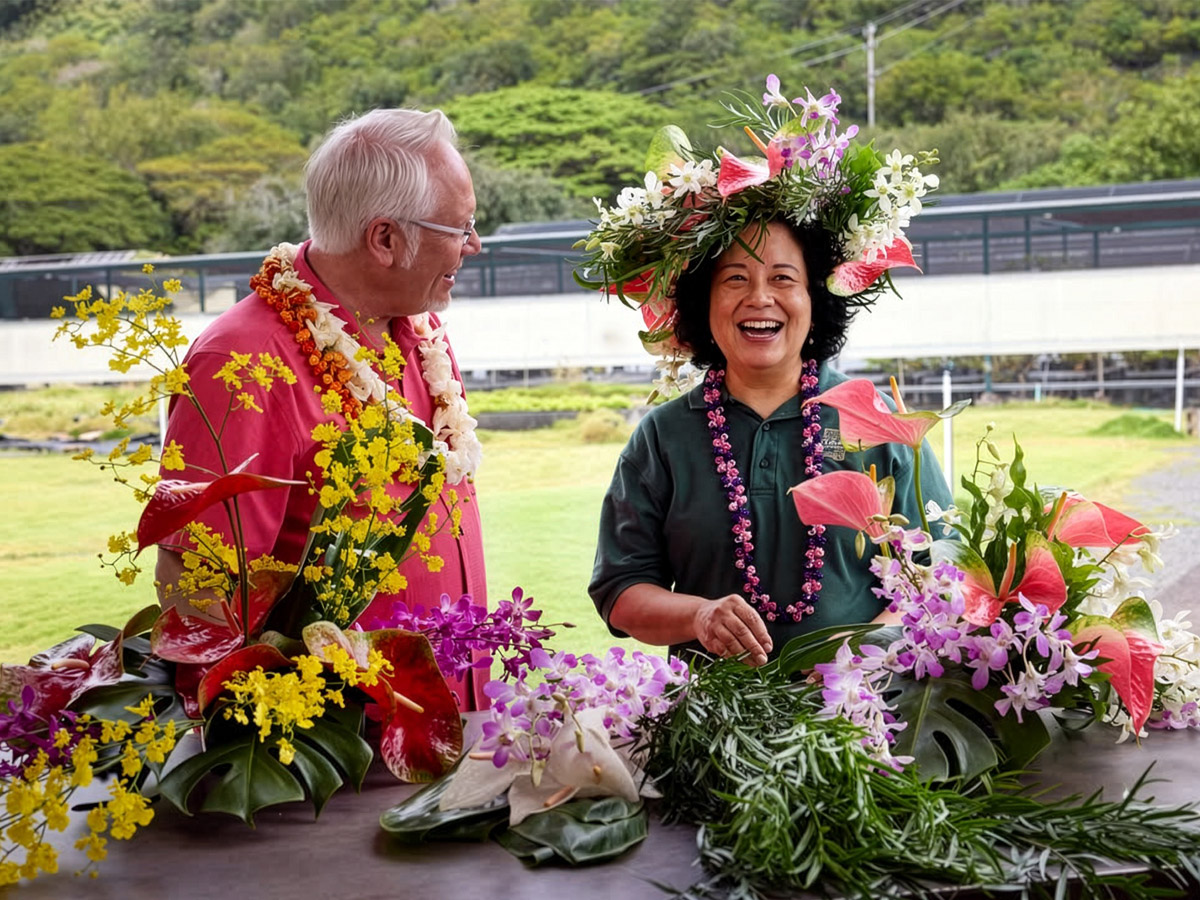 J Schwanke with dr Tessie Life in Bloom