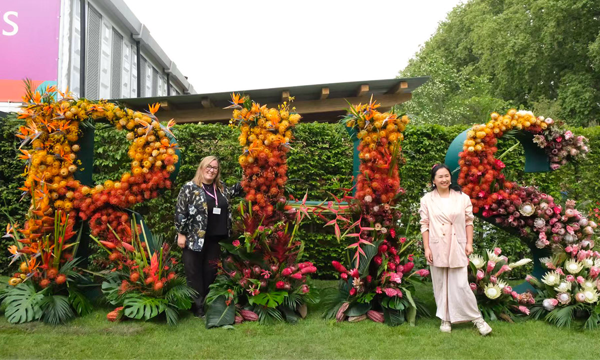 RHS Chelsea Flower Show 2025 RHS letters