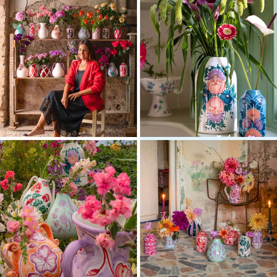 Lea with her creations for Vaiselle