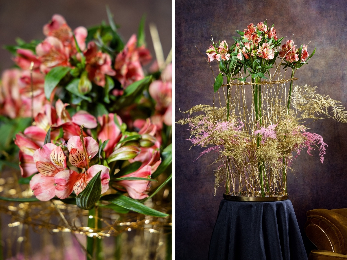 Floral Designer Anna Loshakova Creates Exquisite Interior Designs With Premium Alstroemeria Varieties From Miss Alstroemeria.