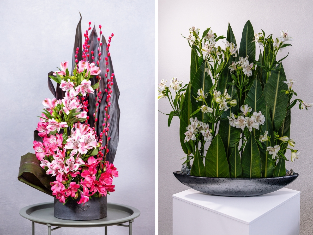 Floral Designer Anna Loshakova Creates Exquisite Interior Designs With Premium Alstroemeria Varieties From Miss Alstroemeria.