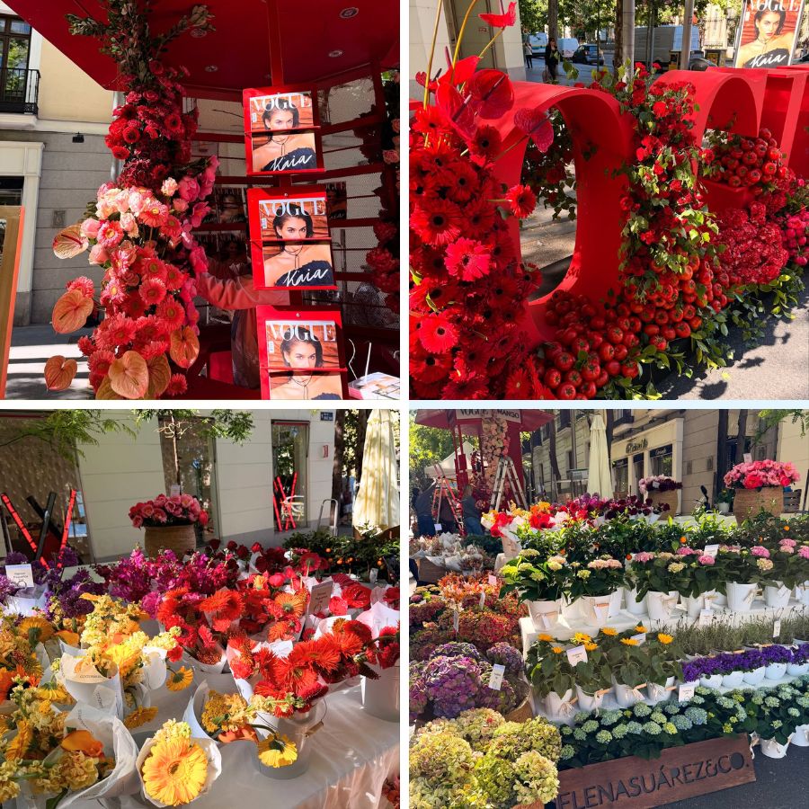 Vogues Flower Market in Madrid