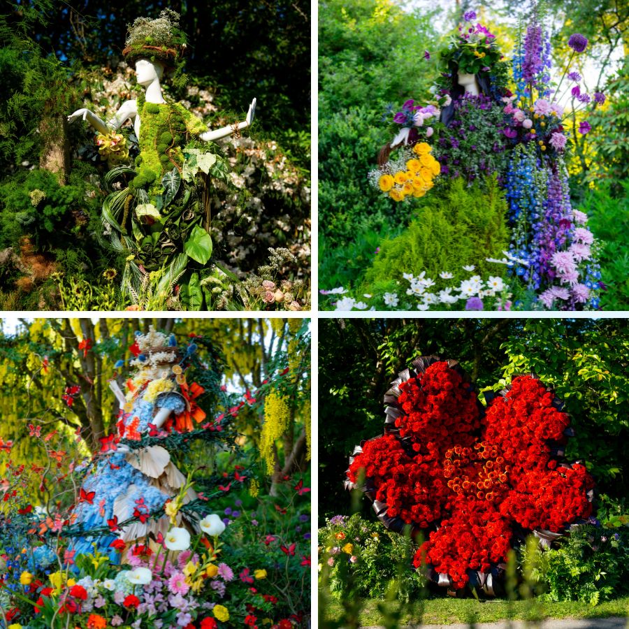 More of the floral mannequins at Wonder show