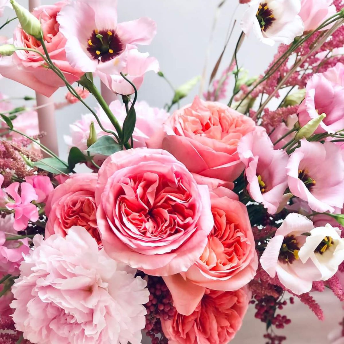 Pink Xpression roses used in floral design