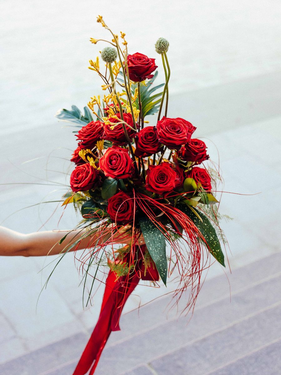 Graduation bouquet with Red Naomi from Porta Nova by Sanita Cipruse