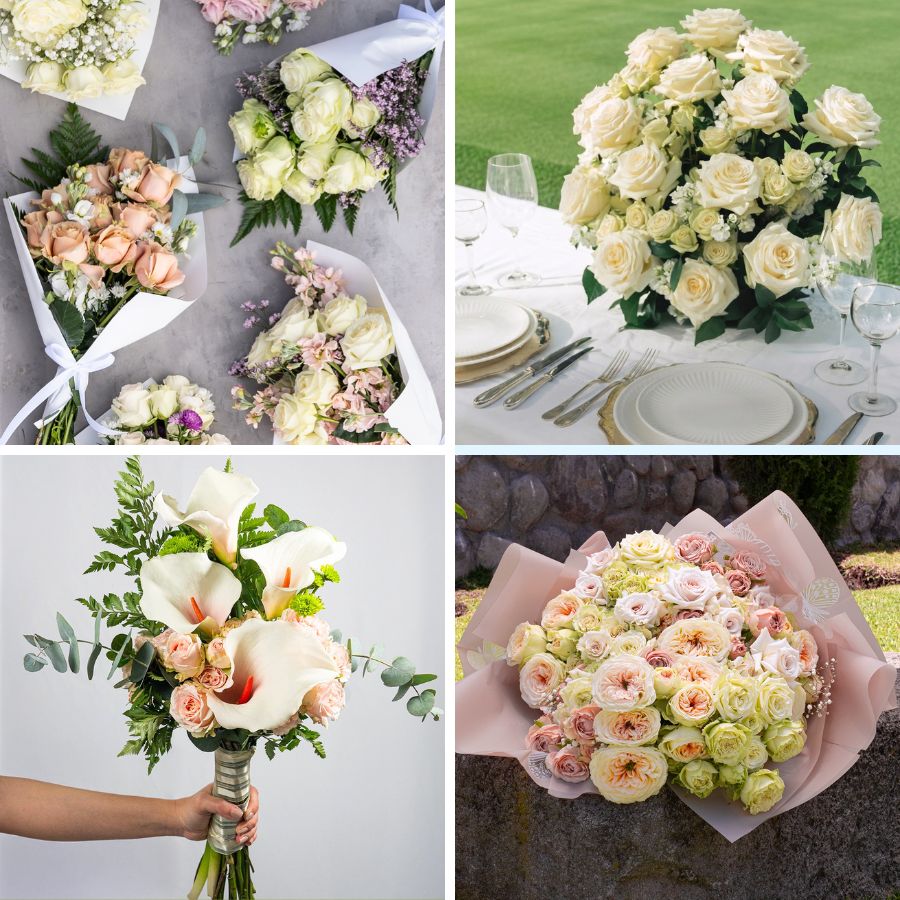 Wedding scenarios using Star Roses