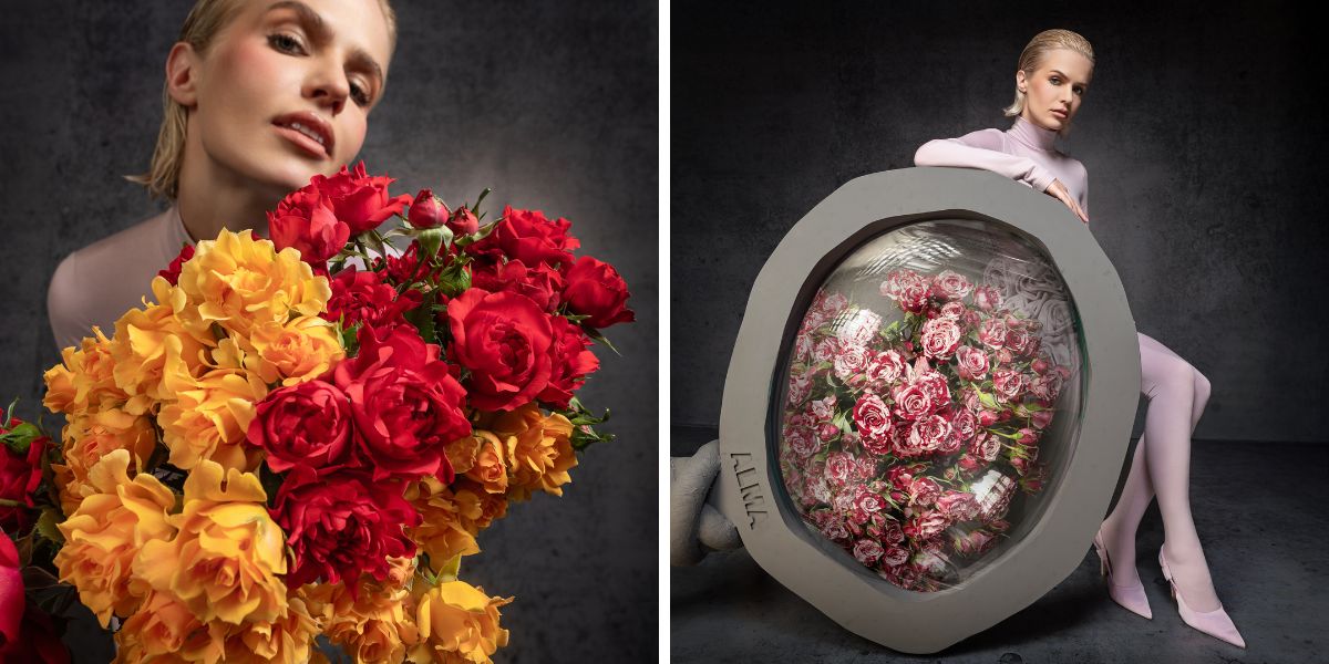 Seeing spray roses up close