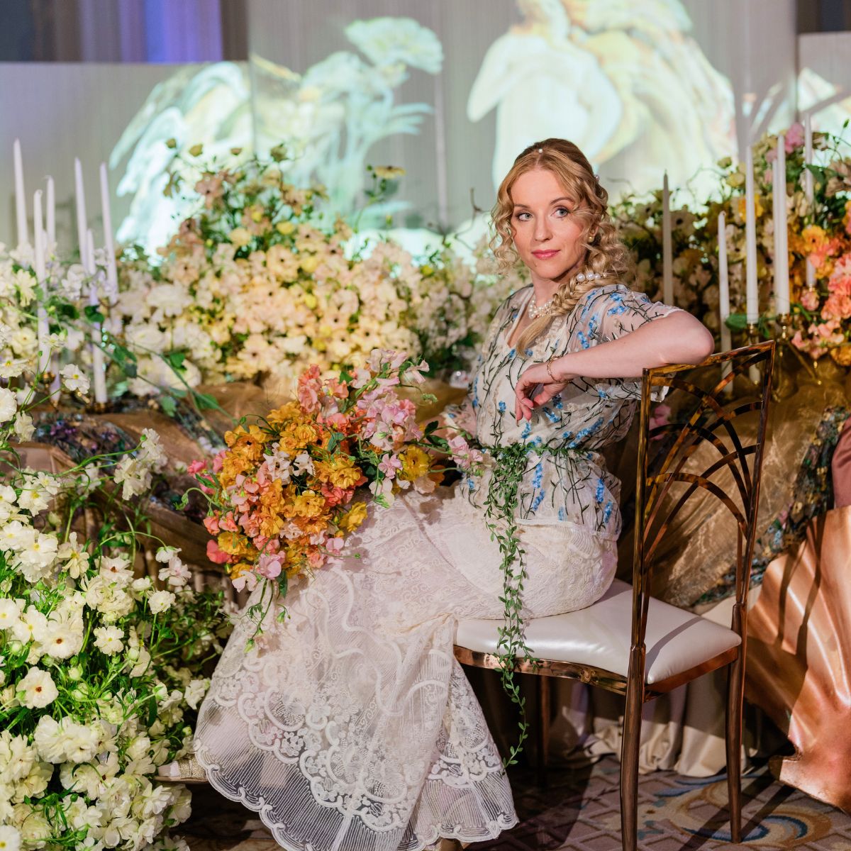 Katya Hutter at her Table at The Savoy London