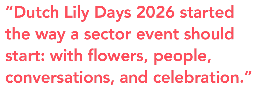 Dutch Lily Days Opening Day quote