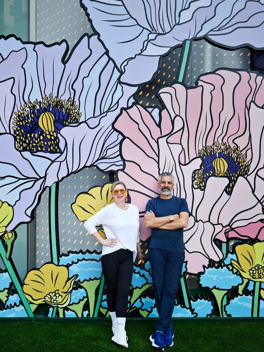 Graphic Rewilding, a British Art Initiative Founded by Lee Baker and Catherine Borowski, Sees the Duo Design Massive Flower Murals
