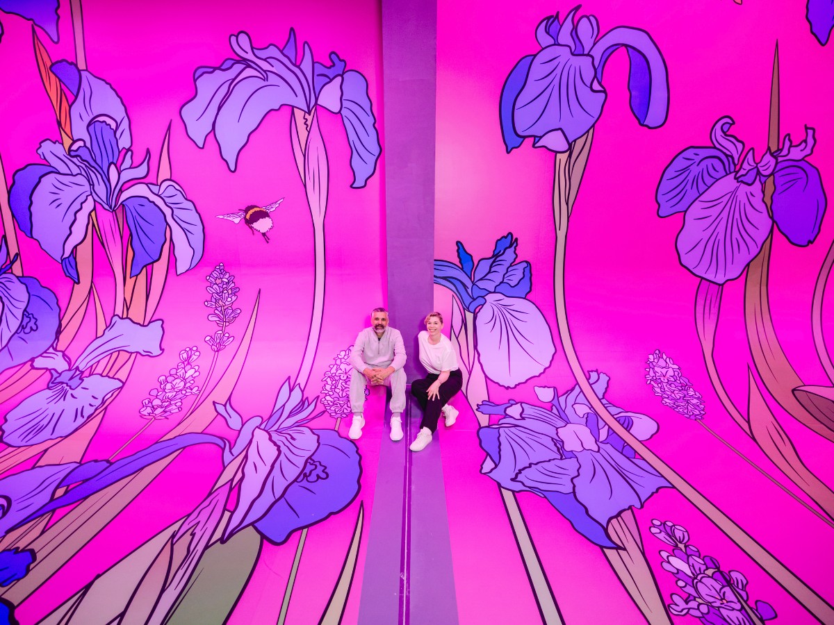 Floral Murals Graphic Rewilding, a British Art Initiative Founded by Lee Baker and Catherine Borowski, Sees the Duo Design Massive Flower Murals
