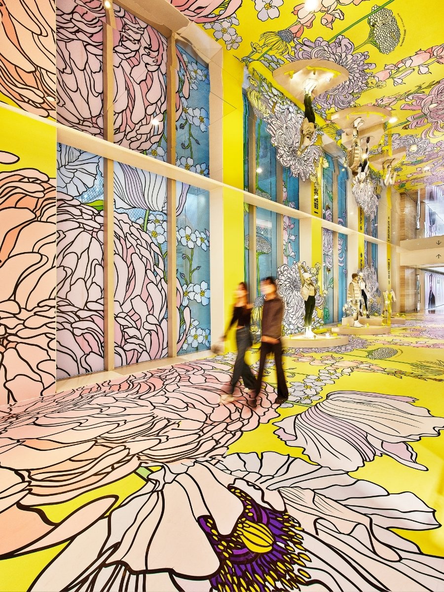 Graphic Rewilding, a British Art Initiative Founded by Lee Baker and Catherine Borowski, Sees the Duo Design Massive Flower Murals