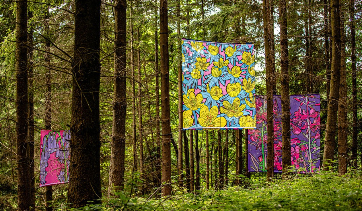 Graphic Rewilding, a British Art Initiative Founded by Lee Baker and Catherine Borowski, Sees the Duo Design Massive Flower Murals