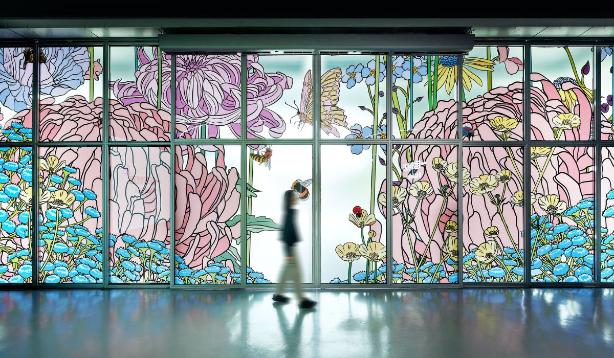 Graphic Rewilding, a British Art Initiative Founded by Lee Baker and Catherine Borowski, Sees the Duo Design Massive Flower Murals