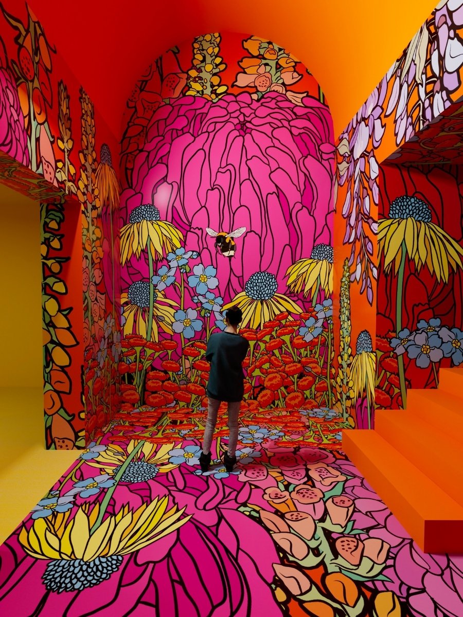 Graphic Rewilding, a British Art Initiative Founded by Lee Baker and Catherine Borowski, Sees the Duo Design Massive Flower Murals
