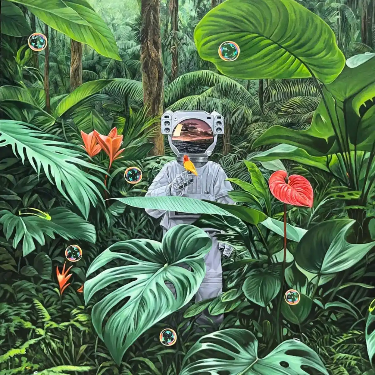 Agus Putu Suyadnya’s Symbiotic Utopia Paints a Surreal Vision of Nature and Humanity’s Survival