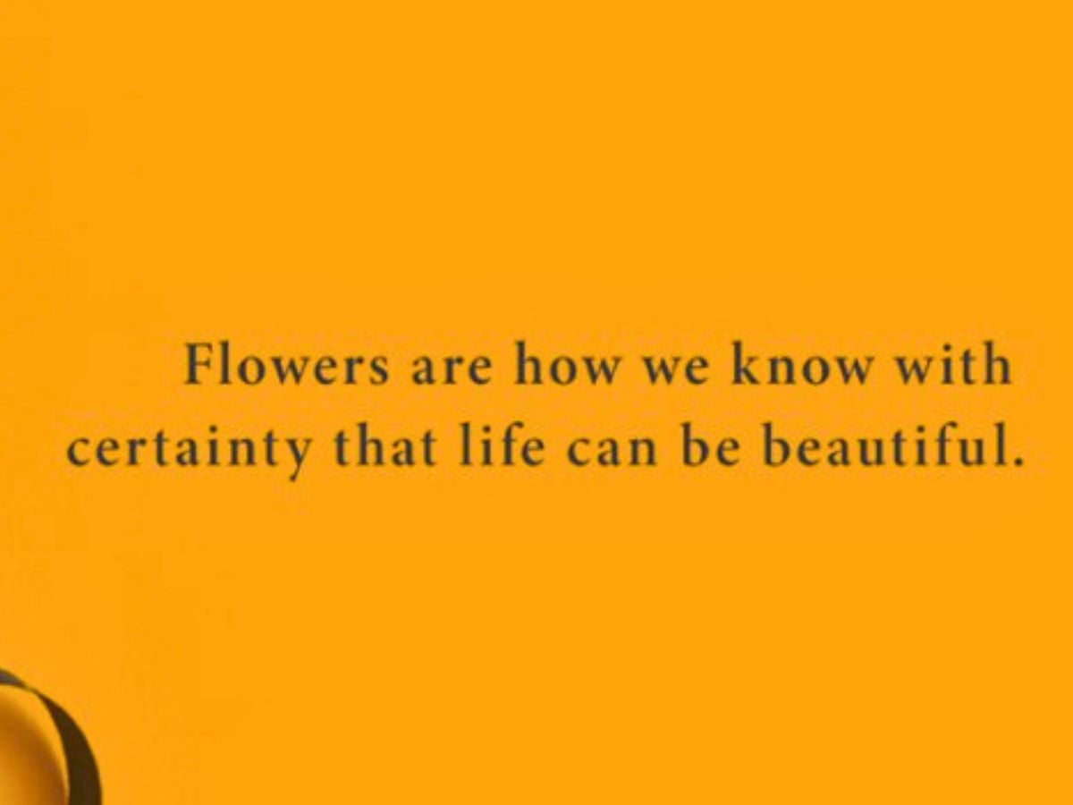 Benefits of flowers