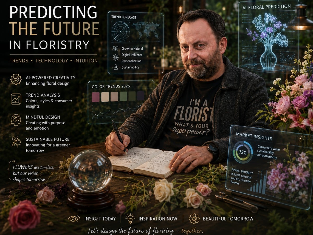 Michal Bursig Blog on Predictions and the Future of Floristry. Which Trends Will Be Shaping the Floral Industry?