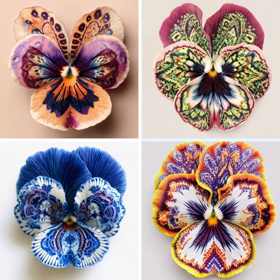 Orchids made with AI by Charlie Moon