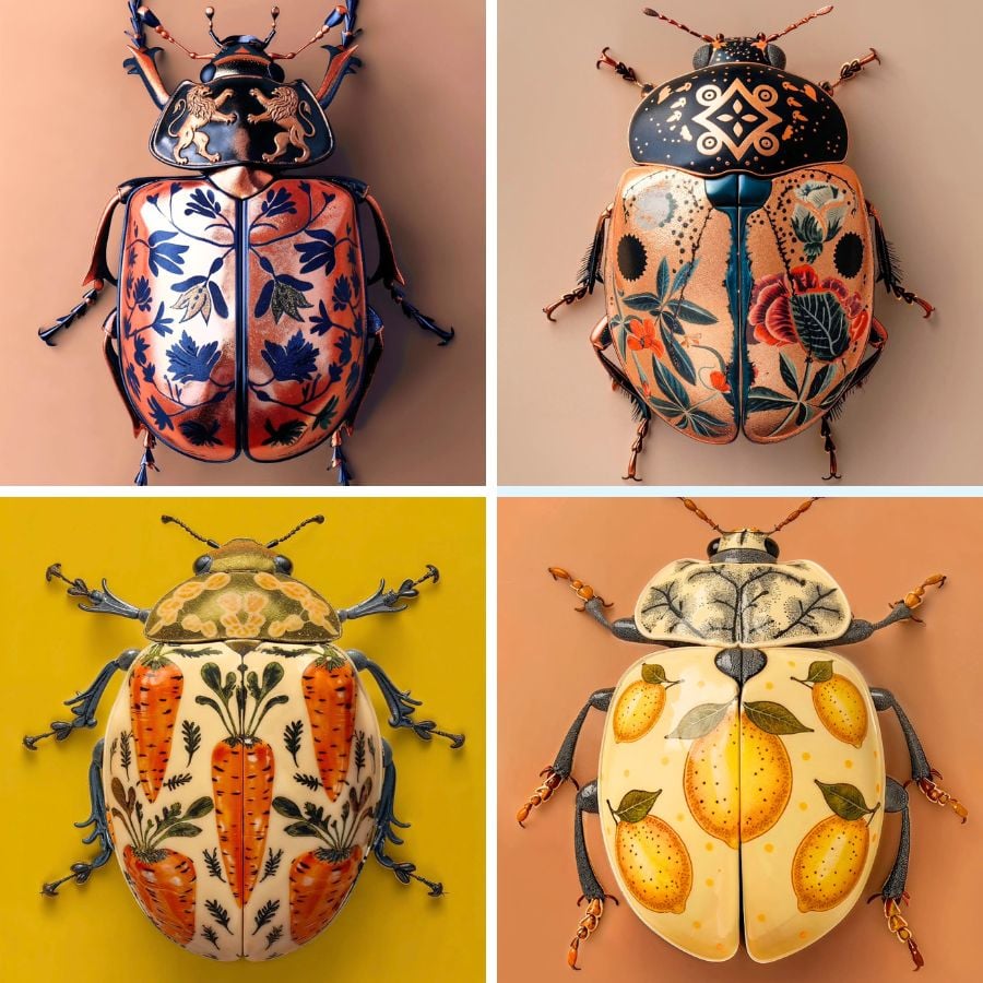 Beetles by Charlie Moon Art