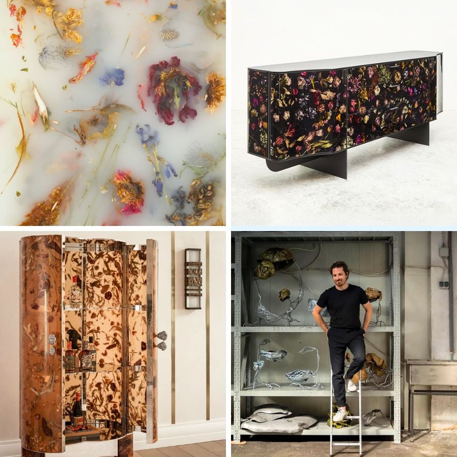 More of resin floral art with preserved flowers