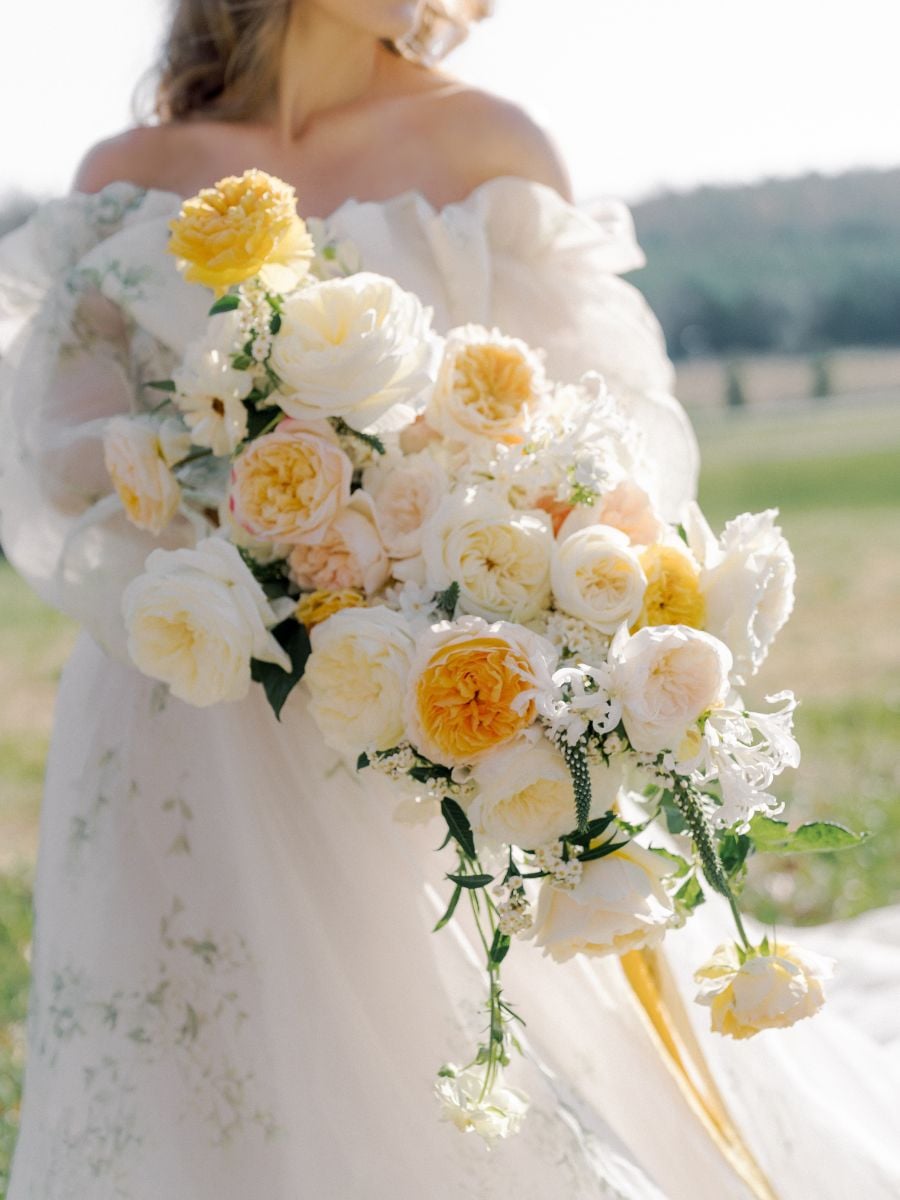 Light yellow palette with garden roses