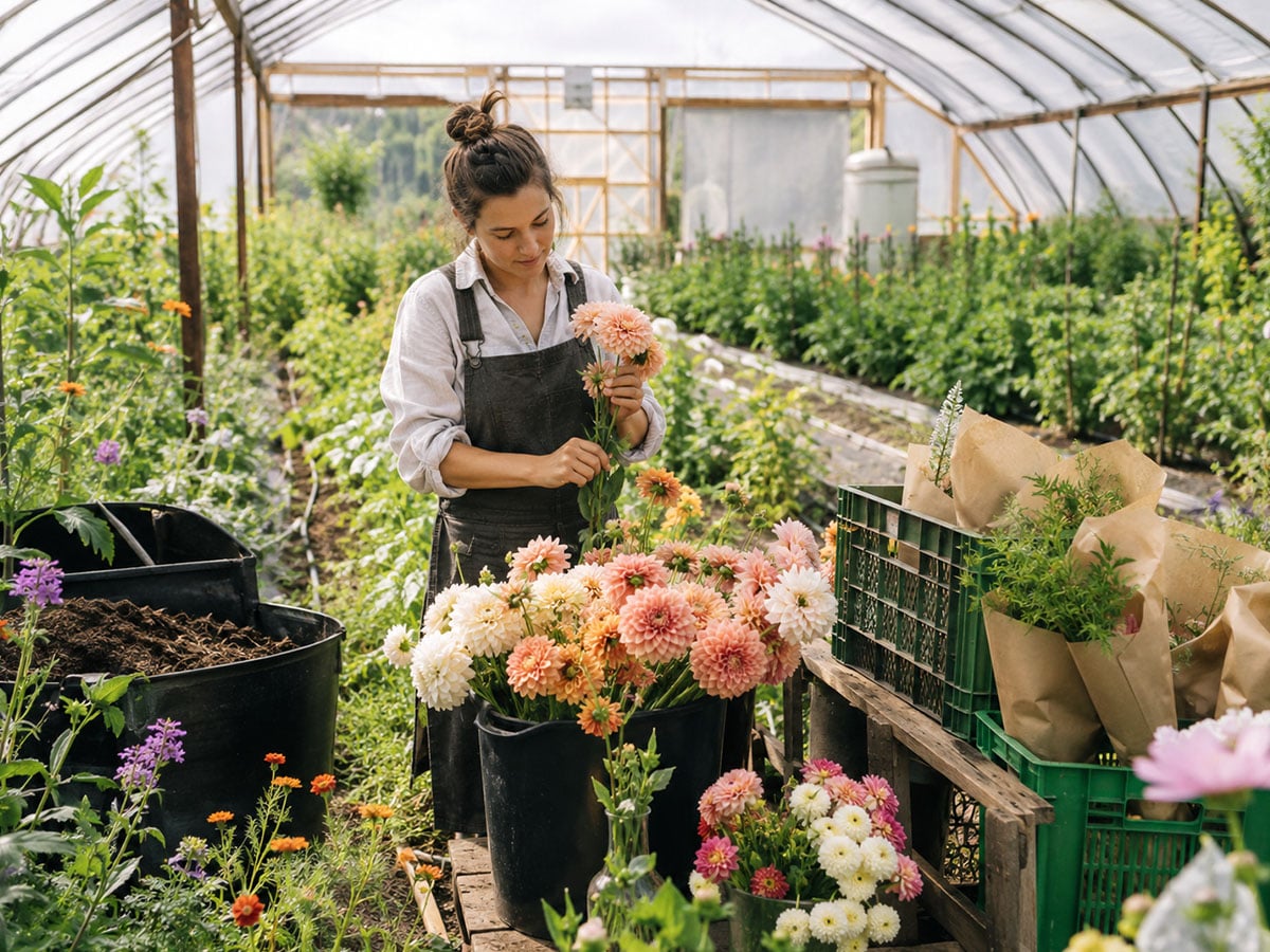 AI Generated sustainable flower grower