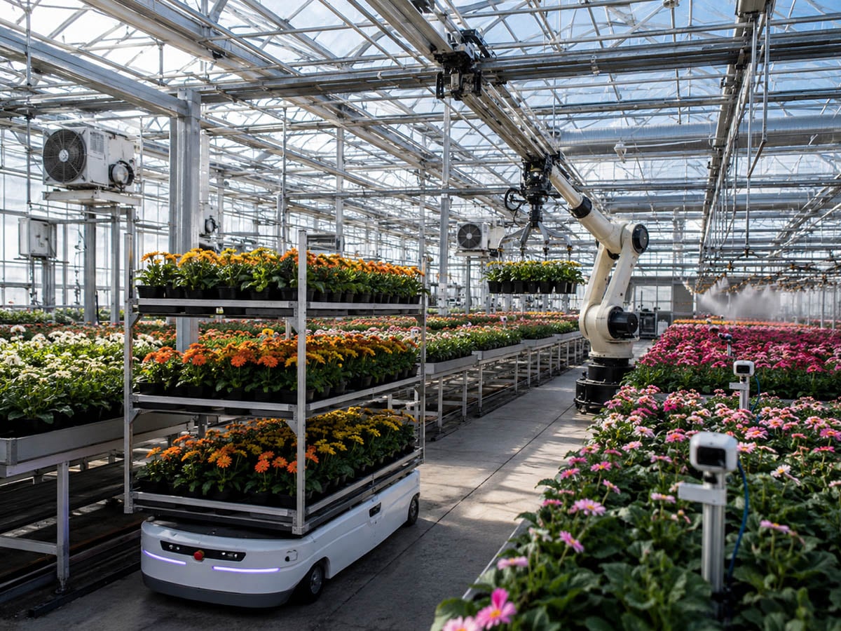 AI Generated robotics plant grower