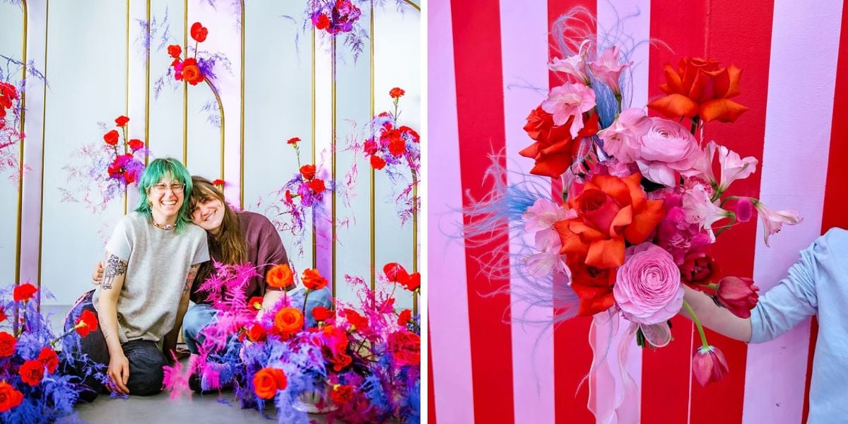 Vibrant tones in floral design