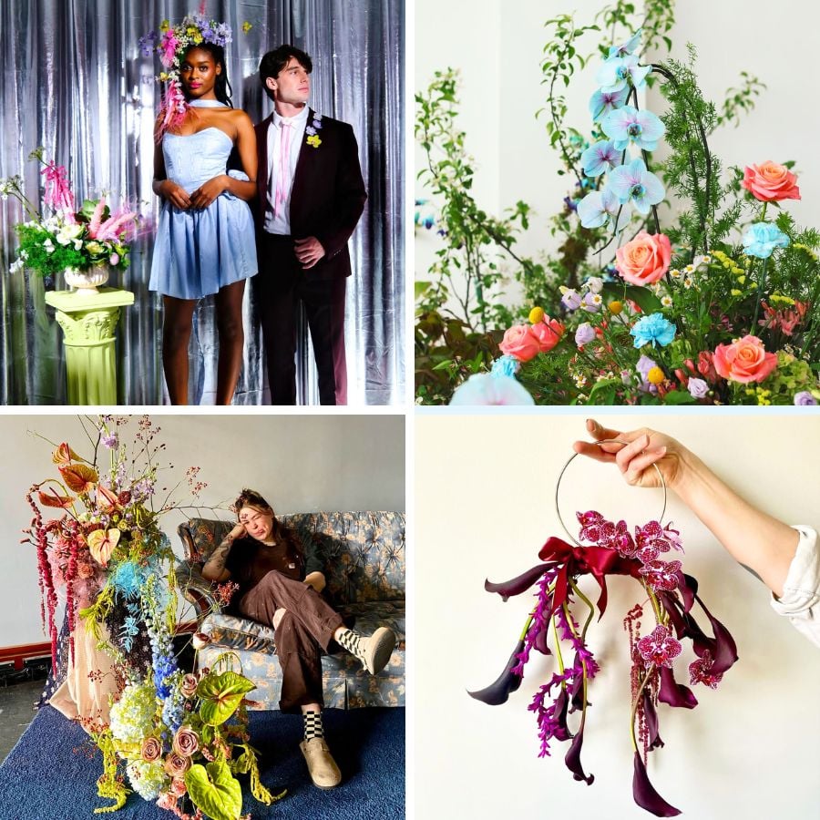 Different types of floral designs by Renee and Kristen