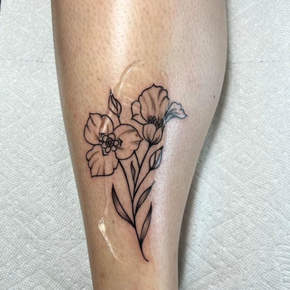 The sego lily flower tattoo