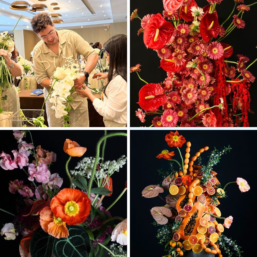 Different types of floral designs by Alex Molina