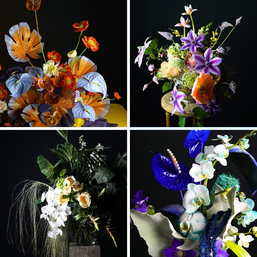 Color added to floral design by Savia Bruta