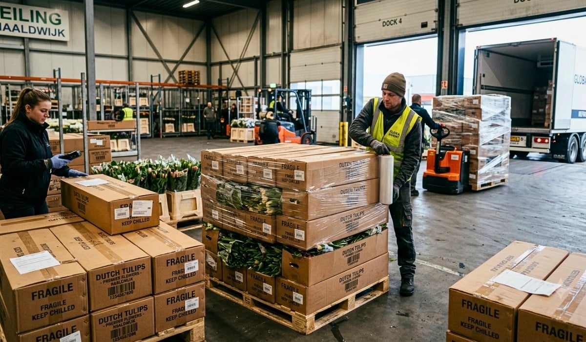 Loading flowers Air Freight vs. Sea Freight – Diversifying Cold Chain Logistics for Profitable Sustainability