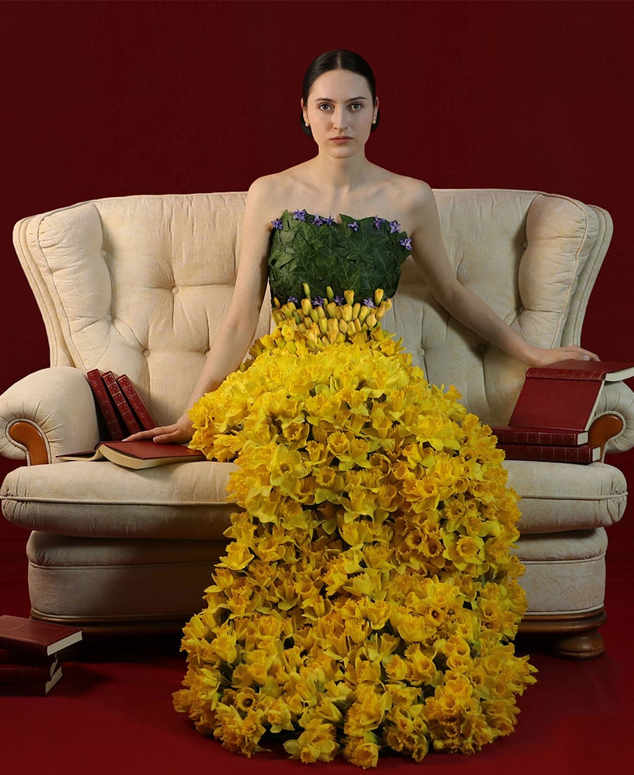 Fia Metta In Flower Narcissus Dress