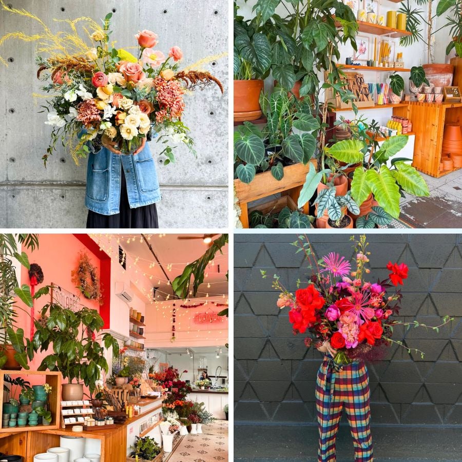 Eccentric and colorful floral design
