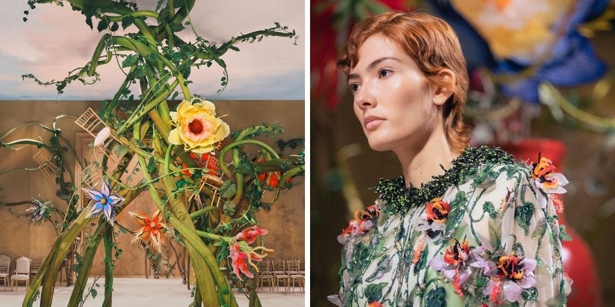 Chanel Haute Couture with flower pieces