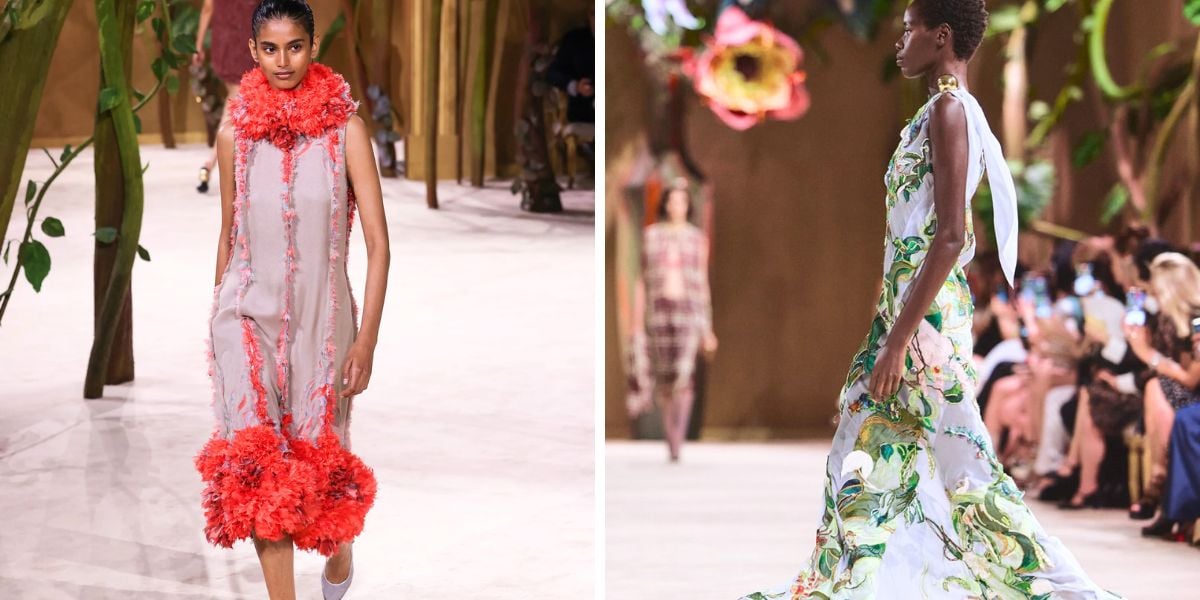 More garments with floral embroidery and patterns