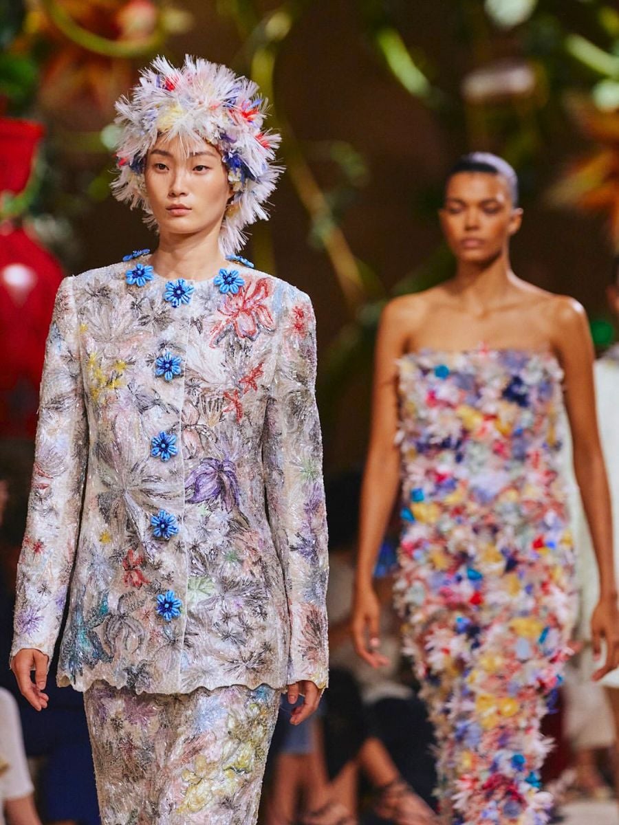 Chanel pieces with florals